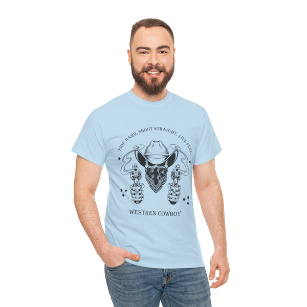 Live Free Western Cowboy T-Shirt