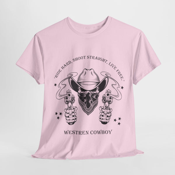 Live Free Western Cowboy T-Shirt