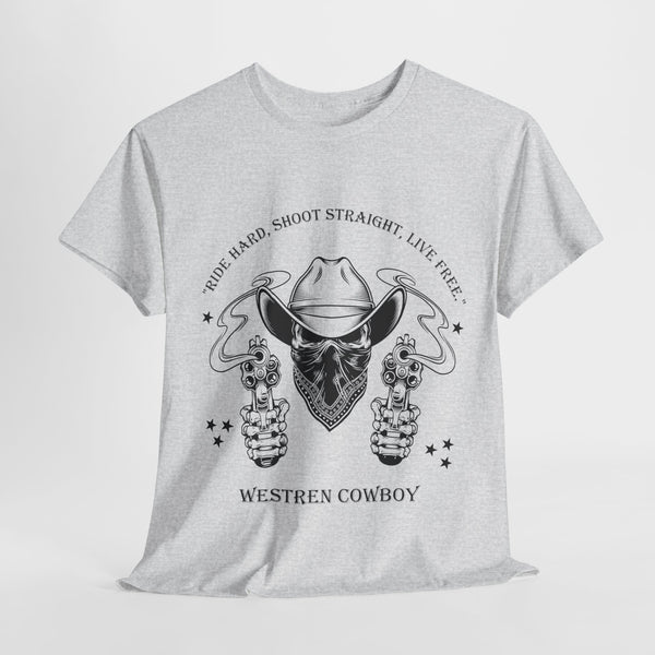 Live Free Western Cowboy T-Shirt