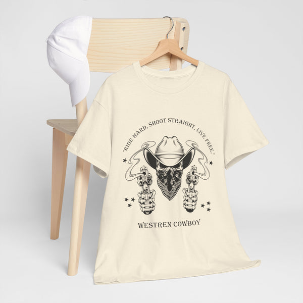 Live Free Western Cowboy T-Shirt