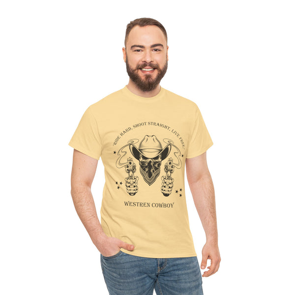 Live Free Western Cowboy T-Shirt