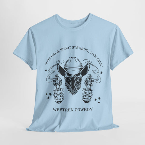 Live Free Western Cowboy T-Shirt