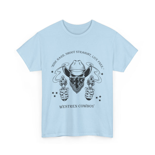 Live Free Western Cowboy T-Shirt