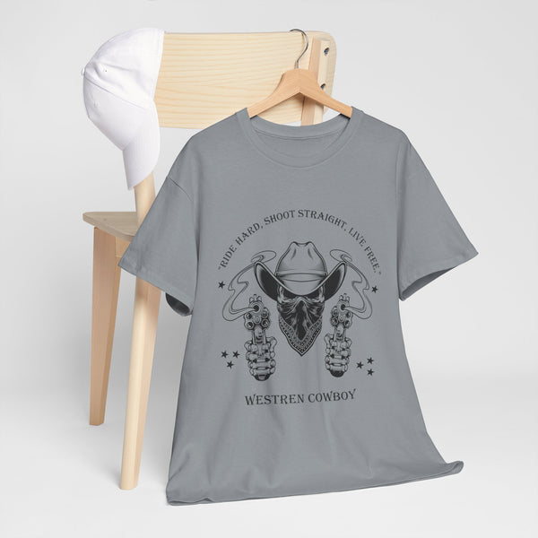 Live Free Western Cowboy T-Shirt