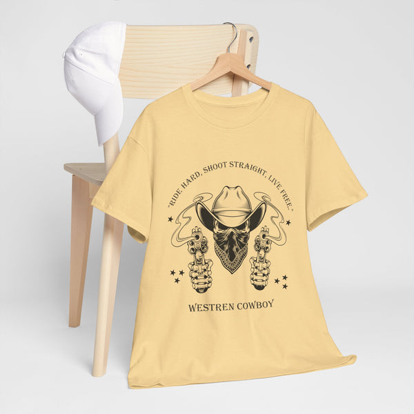 Live Free Western Cowboy T-Shirt