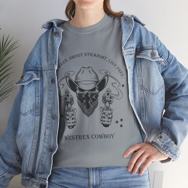 Live Free Western Cowboy T-Shirt