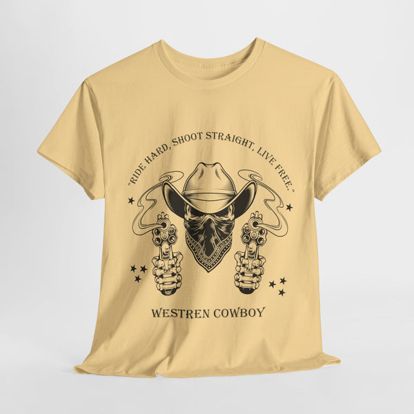 Live Free Western Cowboy T-Shirt