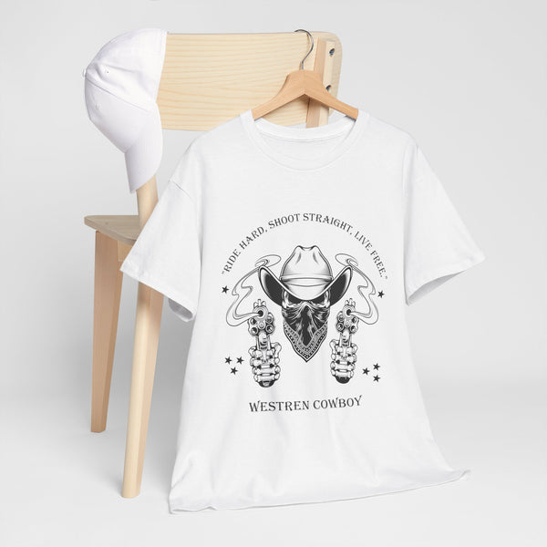 Live Free Western Cowboy T-Shirt