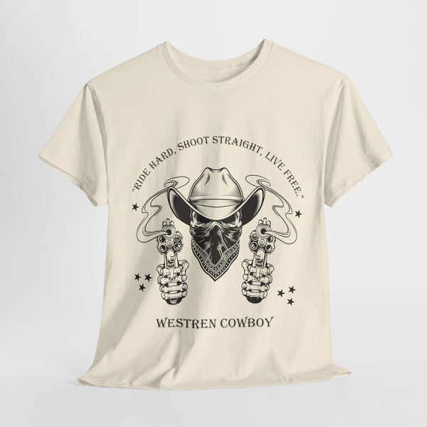 Live Free Western Cowboy T-Shirt