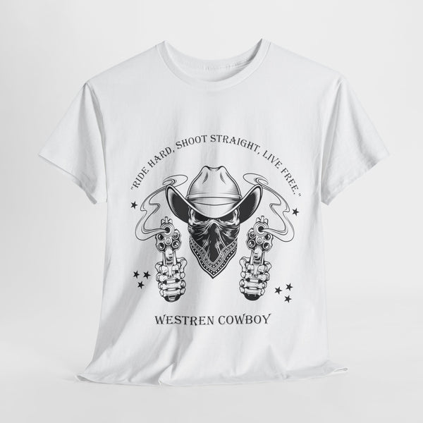 Live Free Western Cowboy T-Shirt